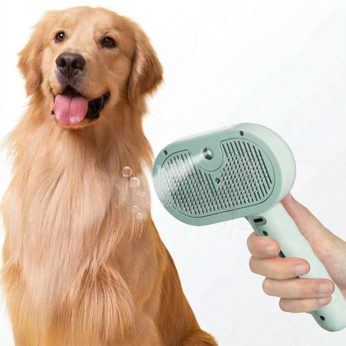 Self-Cleaning Steam Brush for Dogs & Cats