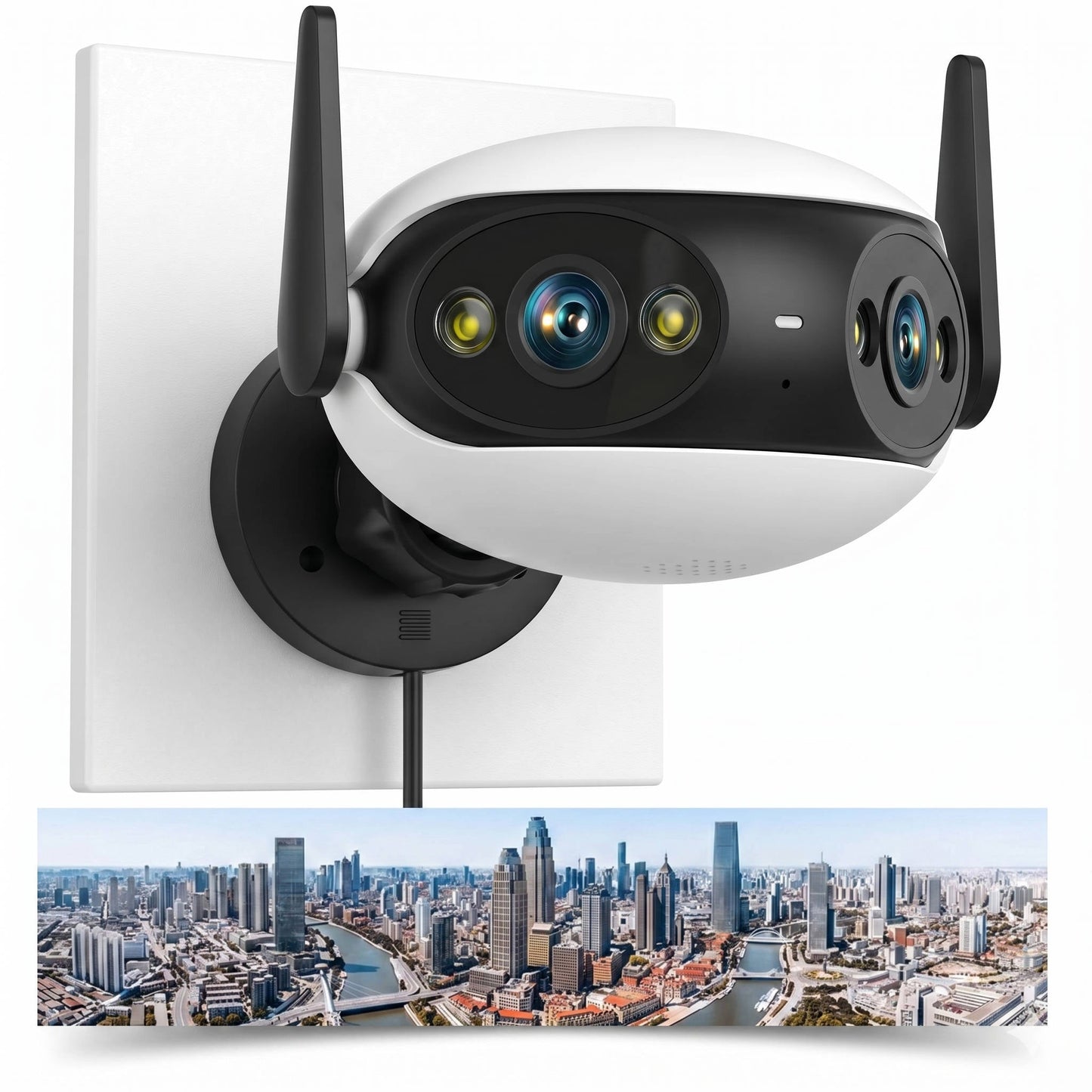 4K 8MP Outdoor WiFi Security Camera, 180 View