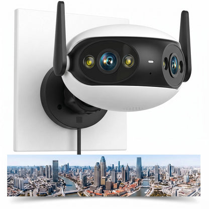 4K 8MP Outdoor WiFi Security Camera, 180 View