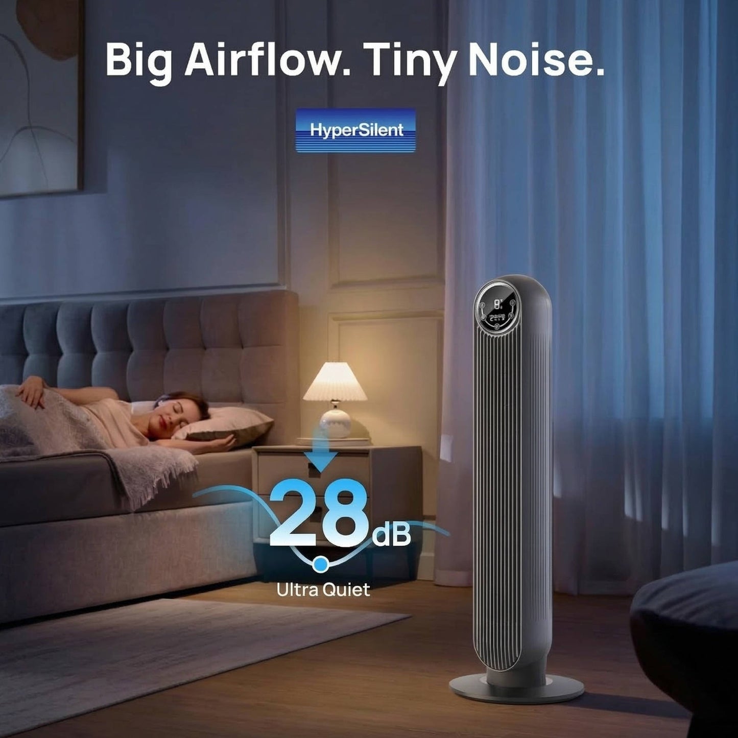 Portable AC Bladeless Air Cooler Tower Fan