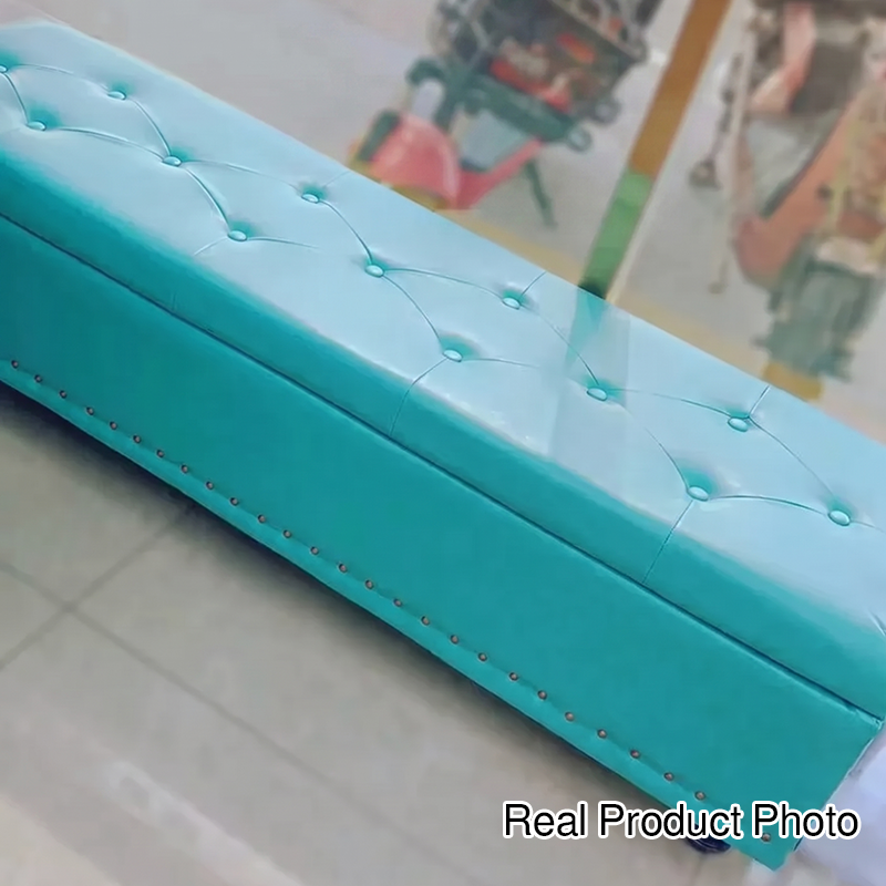 Contemporary Leather Bench