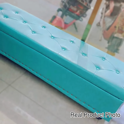 Contemporary Leather Bench