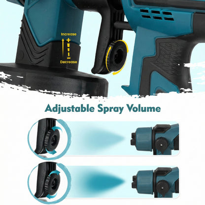 Cordless Paint Sprayer with 2 Batteries & 3 Nozzles