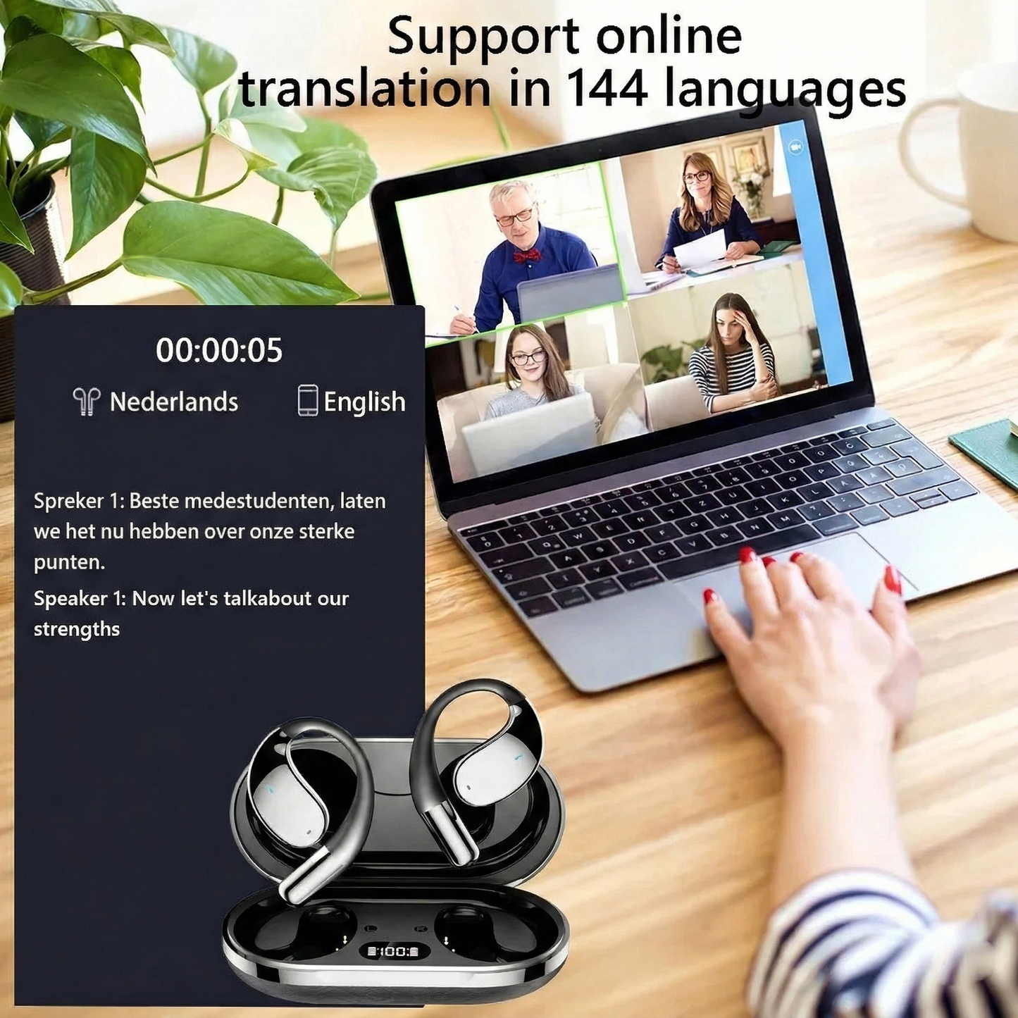 Real-Time Translation Earbuds, 144 Languages