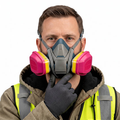 Reusable Respirator Mask with P100 Cartridge