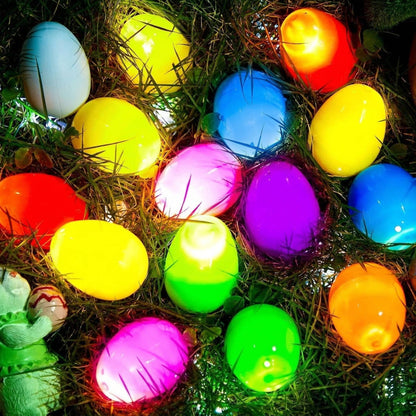Clear Fillable Plastic Easter Eggs for Crafts