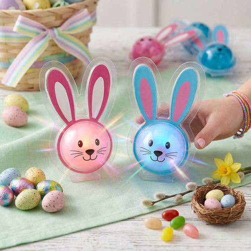 Light Up Bunny Bouncy Balls, 12 Pc