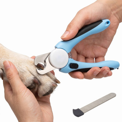 Pet Nail Clippers with Safety Guard & File