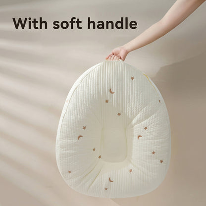 Ergonomic Baby Lounger Pillow, Cotton Nest