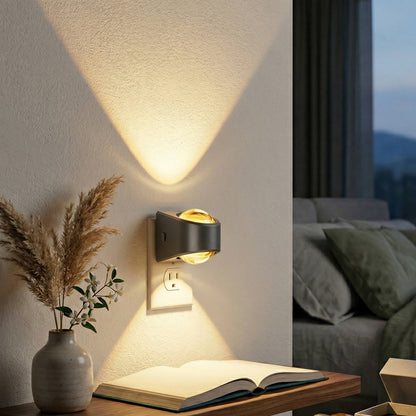 Plug-In LED Projector Night Light, Soft White (2 Pack)