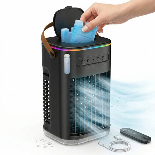 Portable Evaporative Air Cooler with Remote, 1.2L