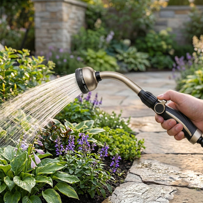 Metal Garden Watering Wand, 15 Inch, 10 Patterns