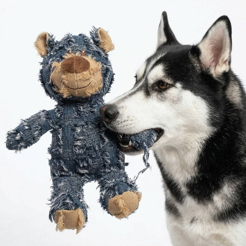 Chew-Resistant Plush Dog Toy for Aggressive Chewers