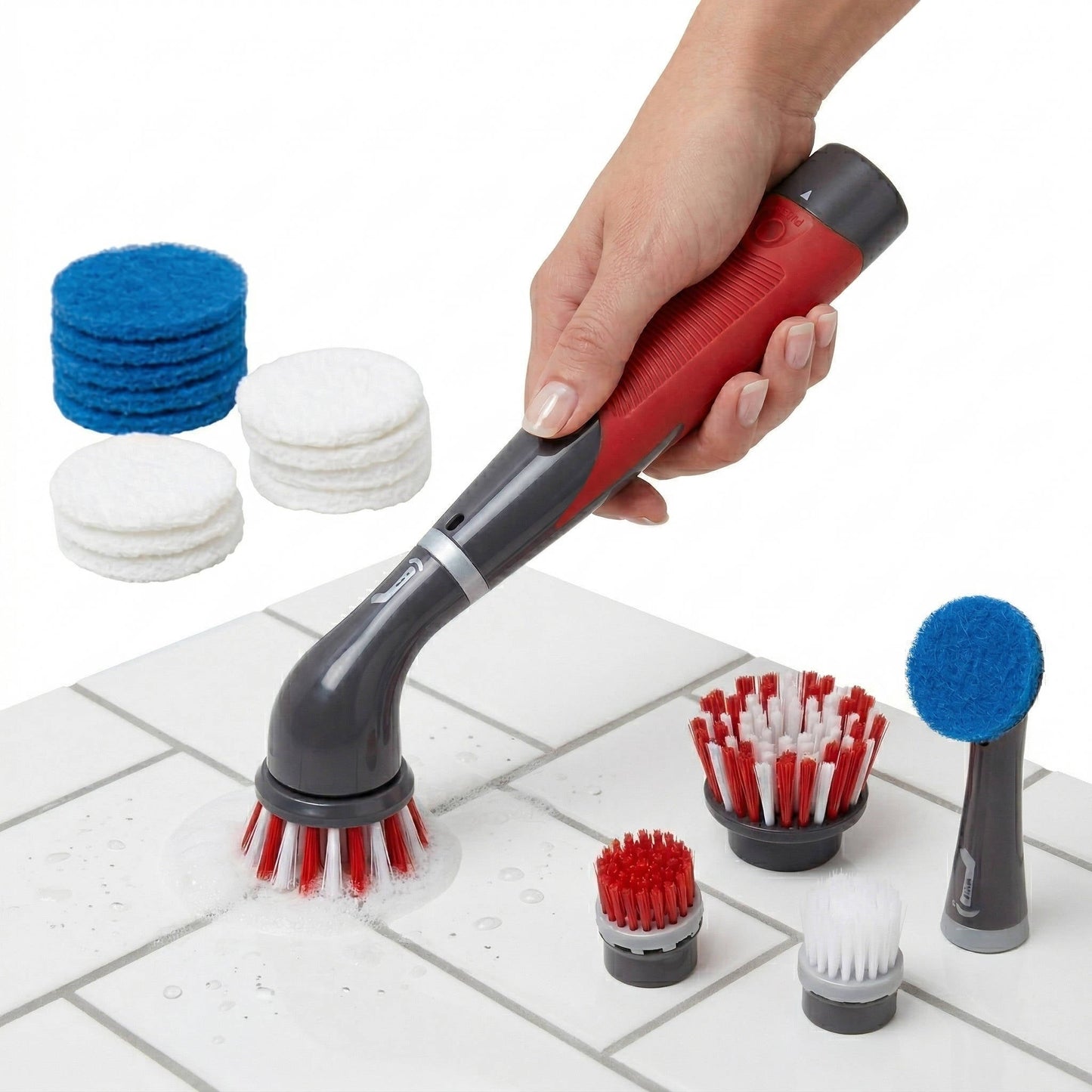 Electric Grout Cleaner Brush, 18 Piece Kit