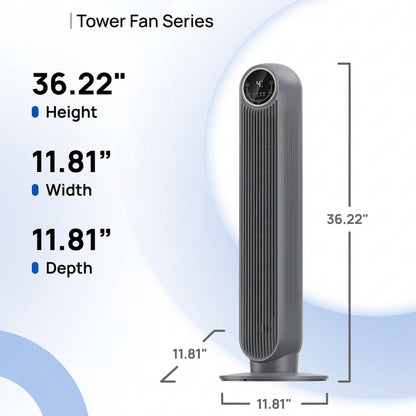 Portable AC Bladeless Air Cooler Tower Fan