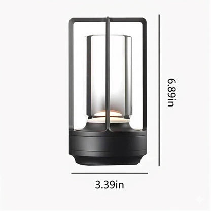 Crystal Lantern Table Lamp, Touch Dimmer & Waterproof