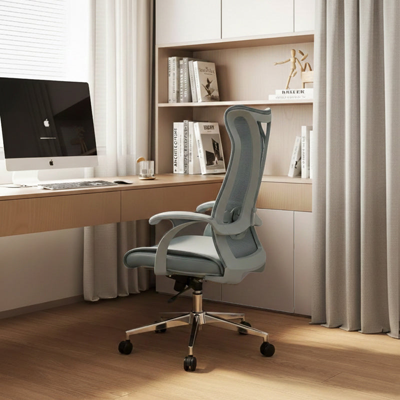 Executive High-Back Leather Office Chair