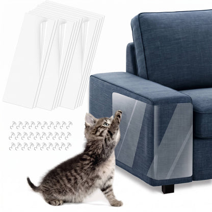 10 Pack Clear Cat Scratch Furniture Protectors