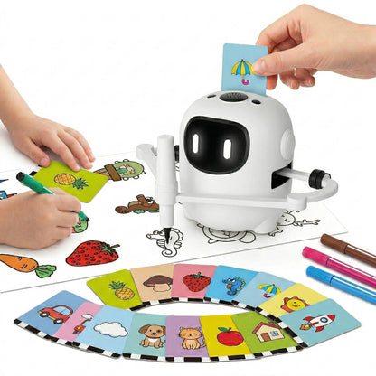 Kids Drawing Robot with 150 Cards, Ages 3-8
