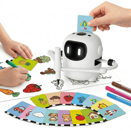 Kids Drawing Robot with 150 Cards, Ages 3-8