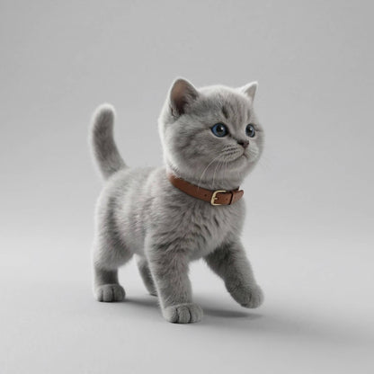 Interactive Robot Kitten, Walks & Meows