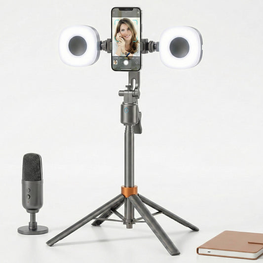 360° Smart Face Tracking Tripod with Fill Lights