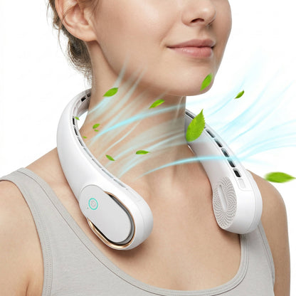 Portable Neck Fan, Hands-Free Bladeless Wearable