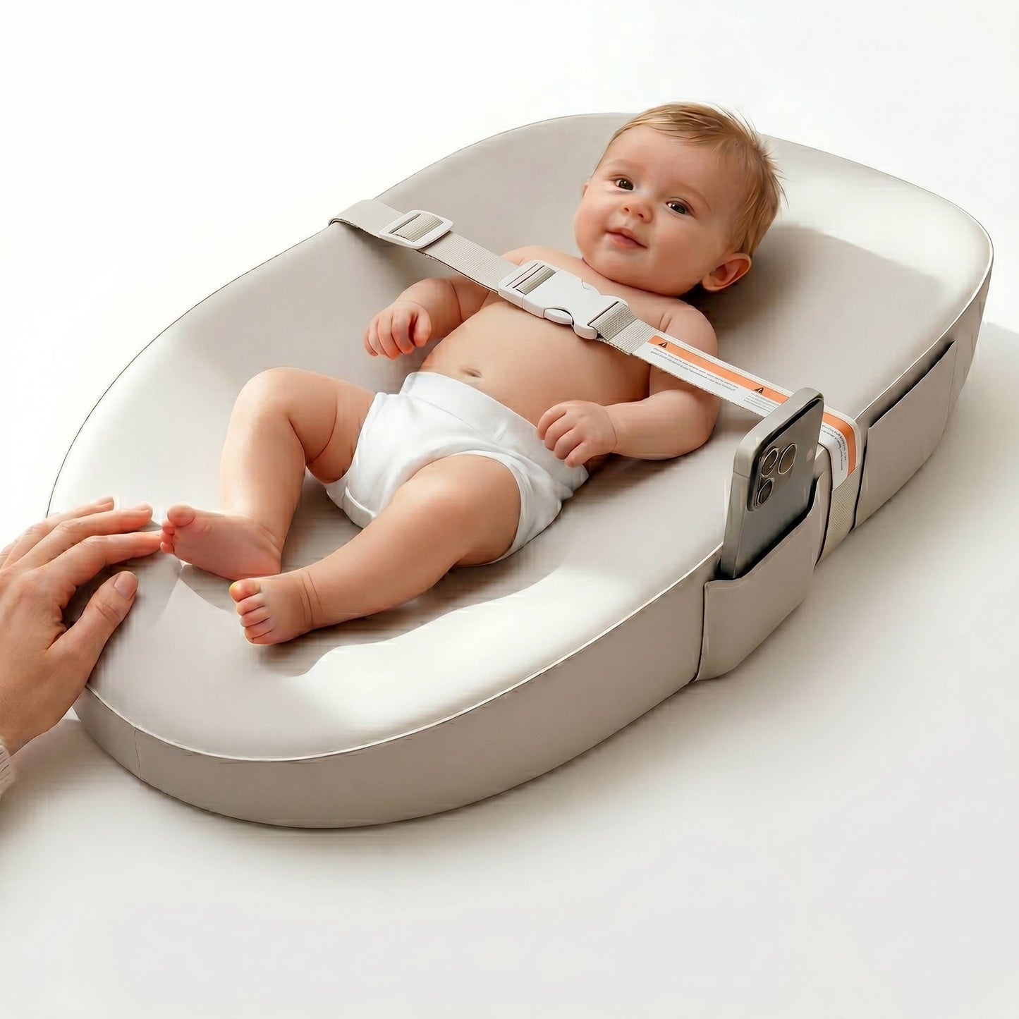 Waterproof Baby Changing Pad with Phone Holder
