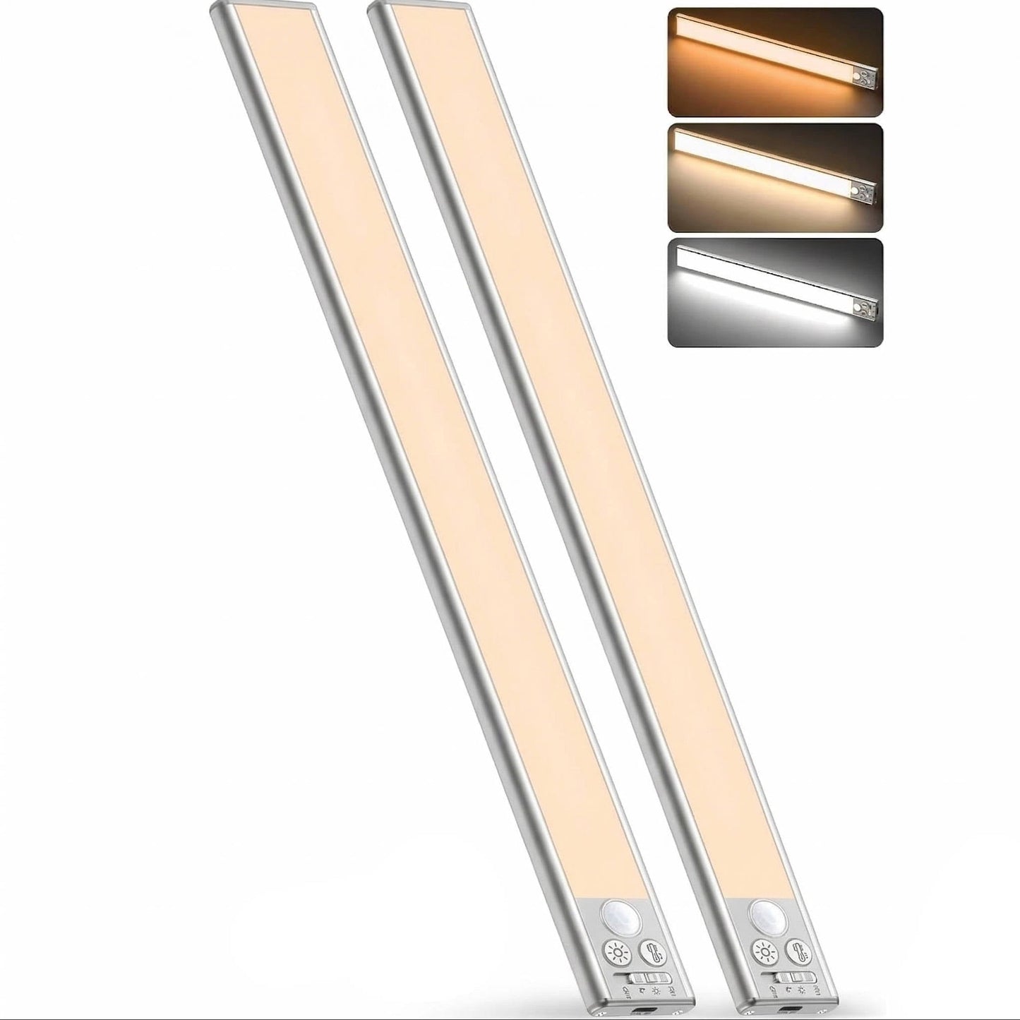 Motion Sensor Under Cabinet Lights, 2 Pack