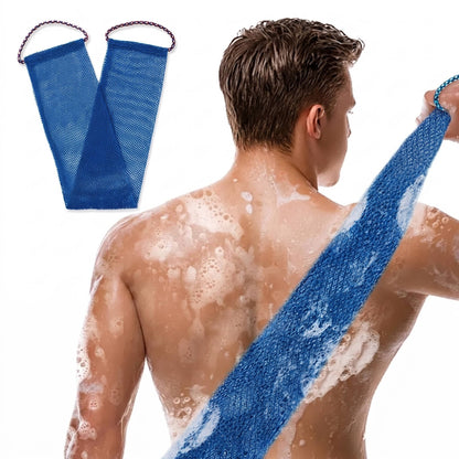Exfoliating Shower Net Sponge with Drawstring