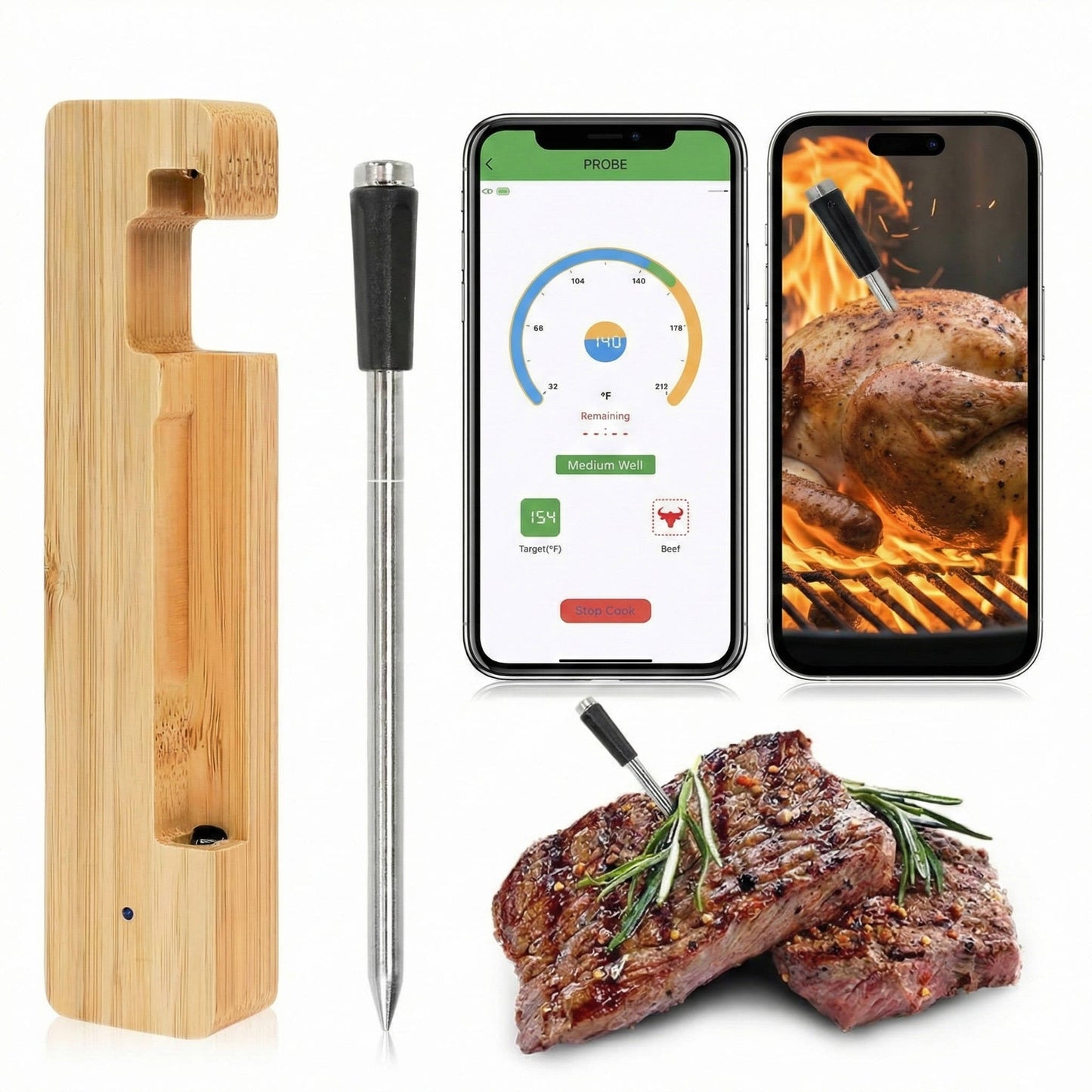 Wireless App Meat Thermometer