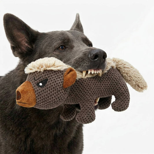 Tough Plush Dog Toy for Aggressive Chewers, Large