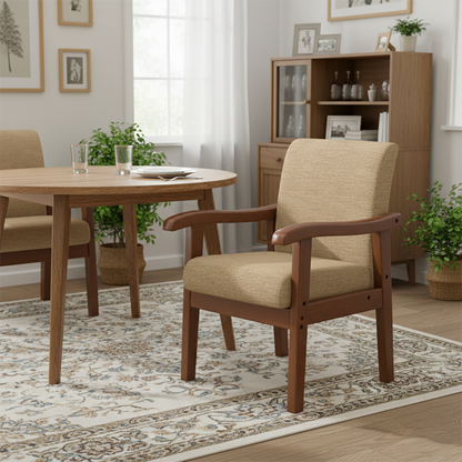 Modern Linen Desk Chair
