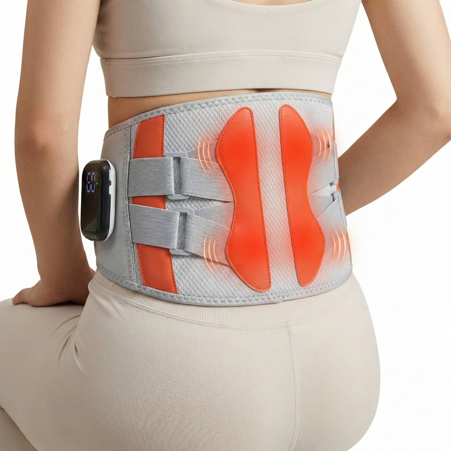 Lumbar Support Belt with Heat & Massage