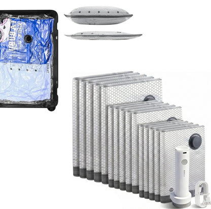 Cordless Travel Vacuum Compression Bag Set
