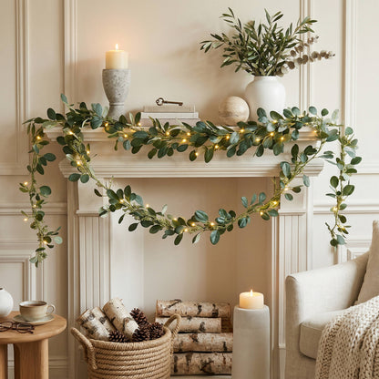 Enchanted Olive Glow Garland with Fairy Lights