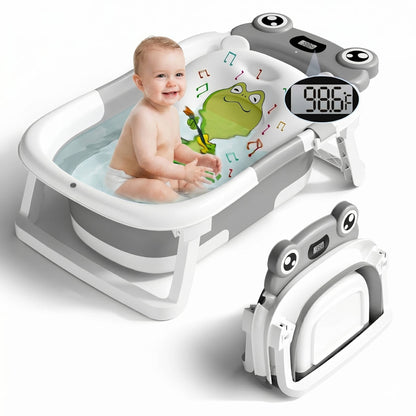 Collapsible Baby Bathtub with Thermometer