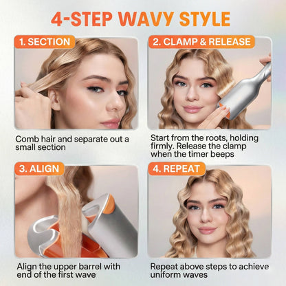 25mm Ionic Hair Waver, 2-Barrel
