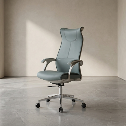 Executive High-Back Leather Office Chair