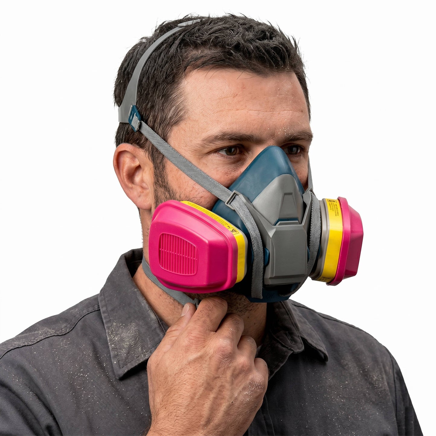 Reusable Respirator Mask with P100 Cartridge