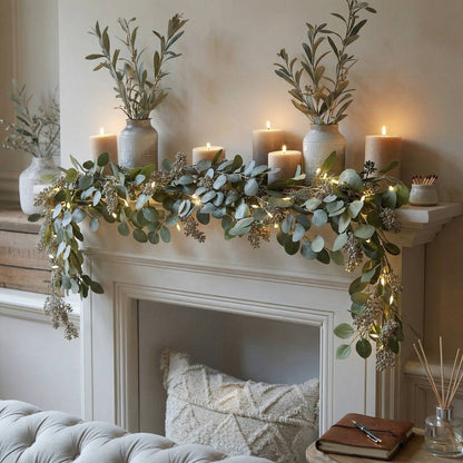Enchanted Olive Glow Garland with Fairy Lights