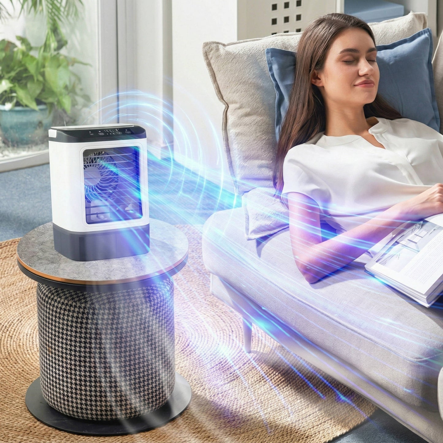Portable Evaporative Air Cooler, 3-Speed