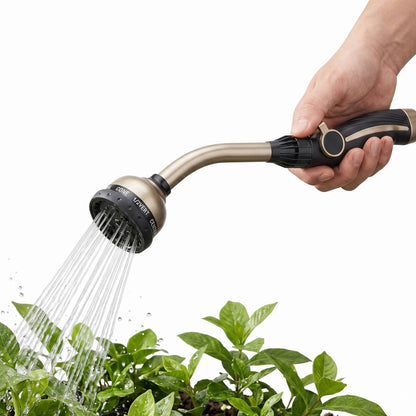 Metal Garden Watering Wand, 15 Inch, 10 Patterns
