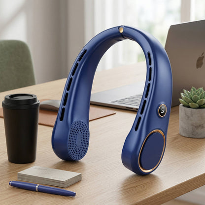 Portable Neck Fan, Hands-Free Bladeless Wearable