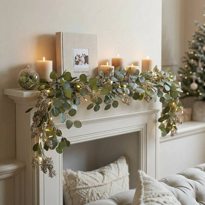 Enchanted Olive Glow Garland with Fairy Lights