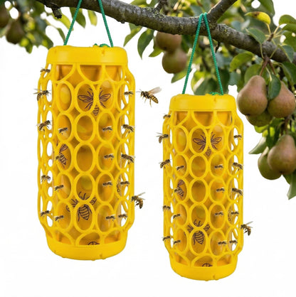 Outdoor Wasp Traps, 2 Pack Reusable Hanging