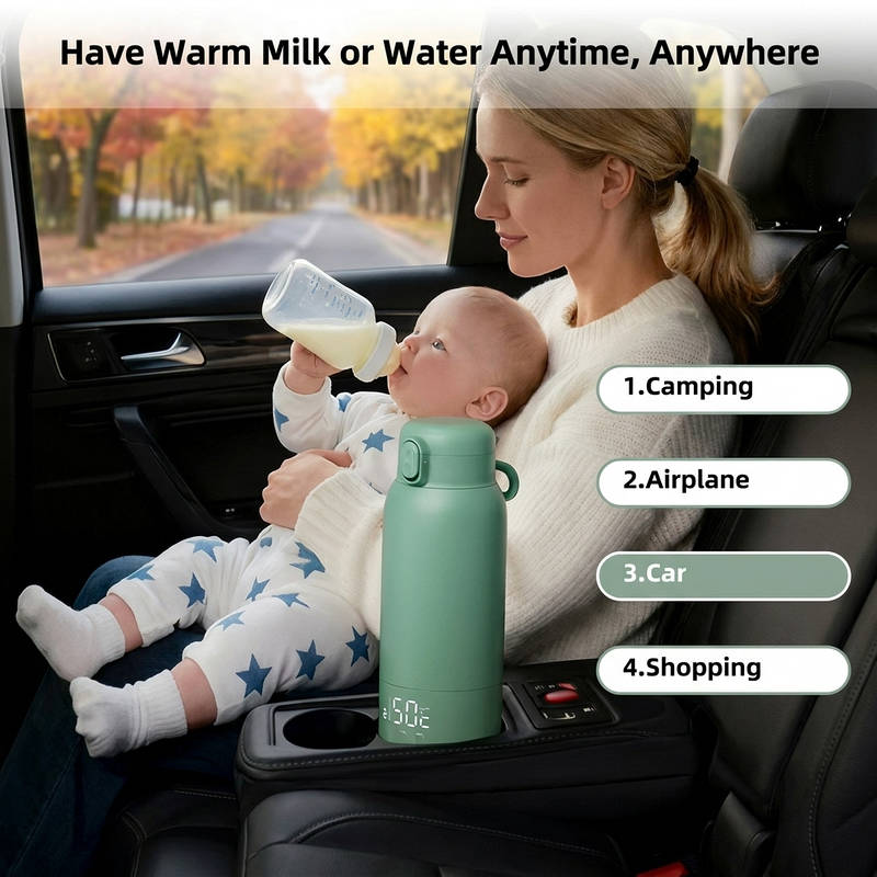 Portable Baby Bottle Warmer, 17oz Fast Heating
