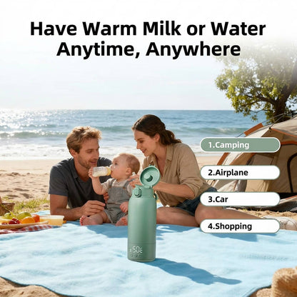 Portable Baby Bottle Warmer, 17oz Fast Heating