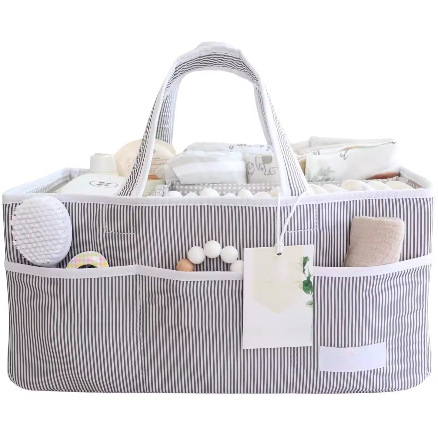 Large Baby Diaper Caddy Organizer Tote Bag