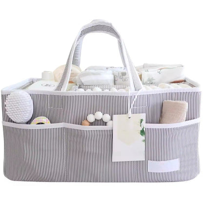 Large Baby Diaper Caddy Organizer Tote Bag